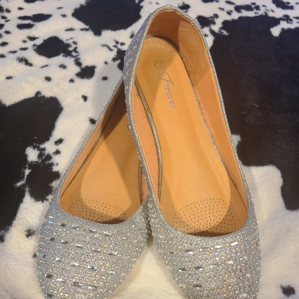 Rhinestone Ballet Flats